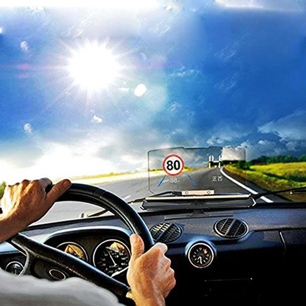 Universal Smartphone Projector HUD Head Up Display Holder Car GPS Navigator Car Mount Stand Phone Holder Black Non-slip Mat