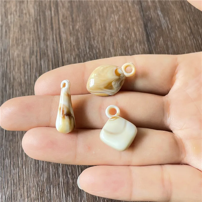 

Модный глянцевый бриллиантовый кулон Ju Yuan в форме капли для изготовления ювелирных изделий своими руками браслет ожерелье аксессуары мате...