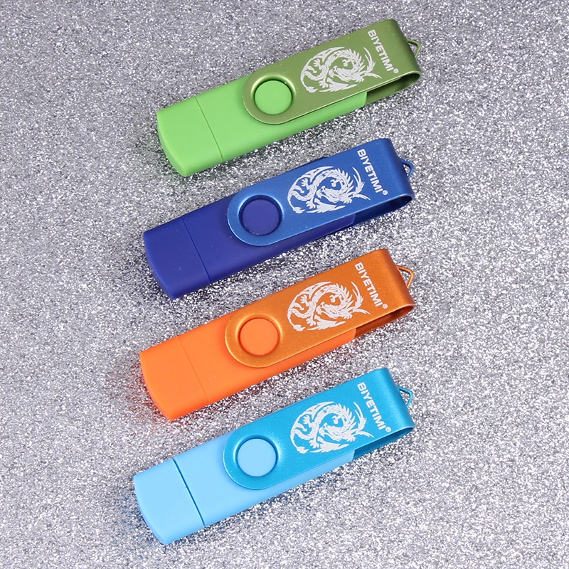 Флеш-накопитель Biyetimi OTG 32GB 2,0 usb флеш-накопитель memoria Cel для Android для смартфона, ПК