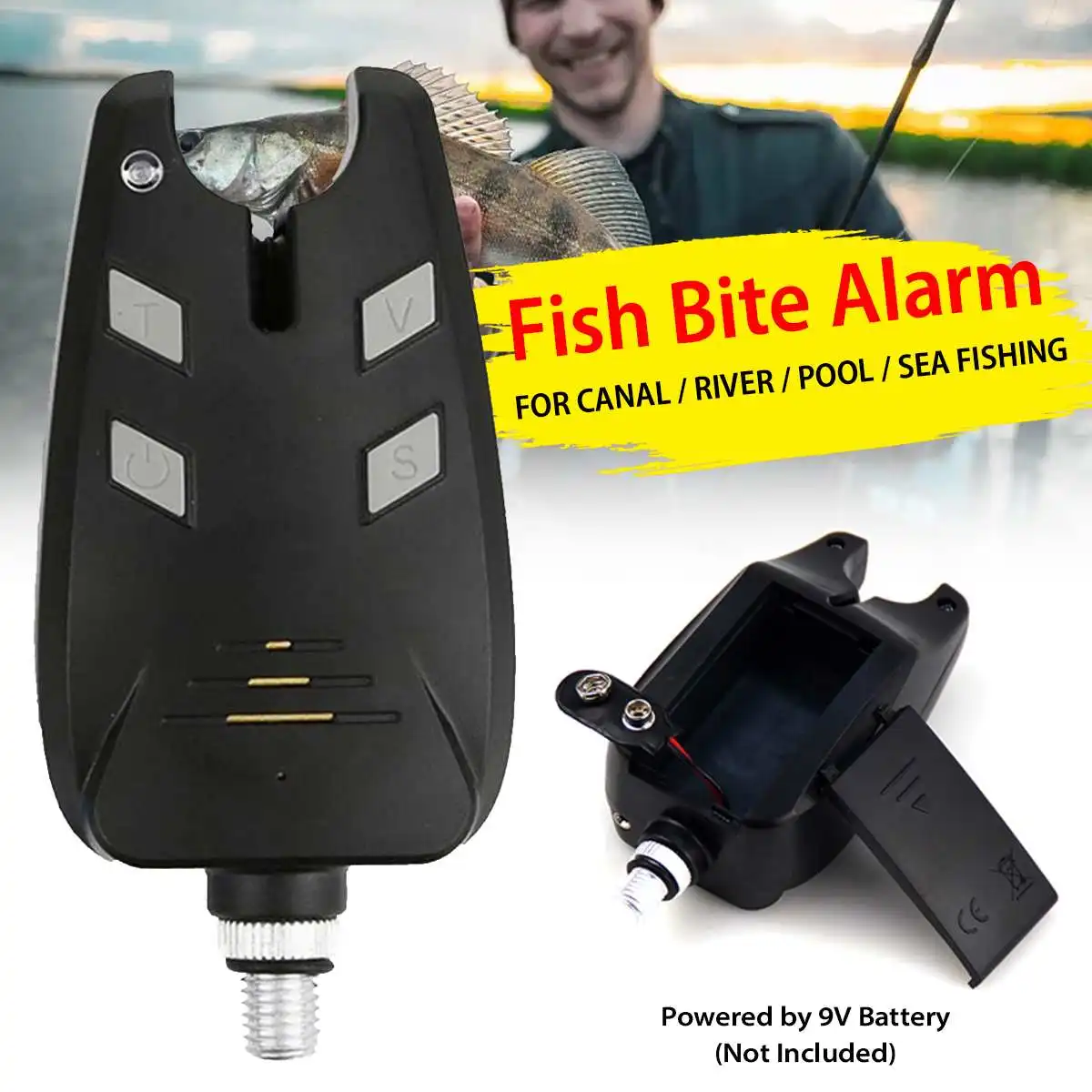 

Электронная Светодиодная Сигнализация для ловли карпа, сигнализация клева, настраиваемый громкость, чувствительность, светодиодный индик...