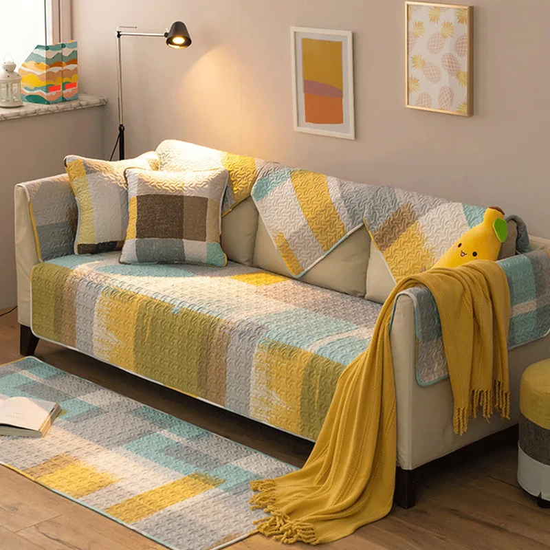 Чехол для дивана нескользящий всесезонный Универсальный Эластичный чехол