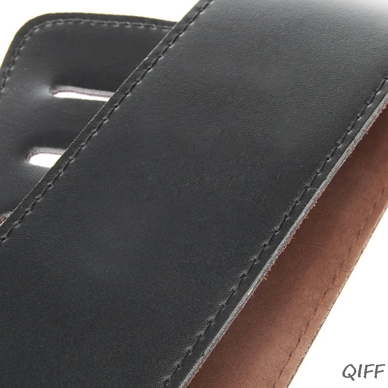 

Adjustable Soft PU Leather Thick Strap For Electric Acoustic Guitar Bass Black