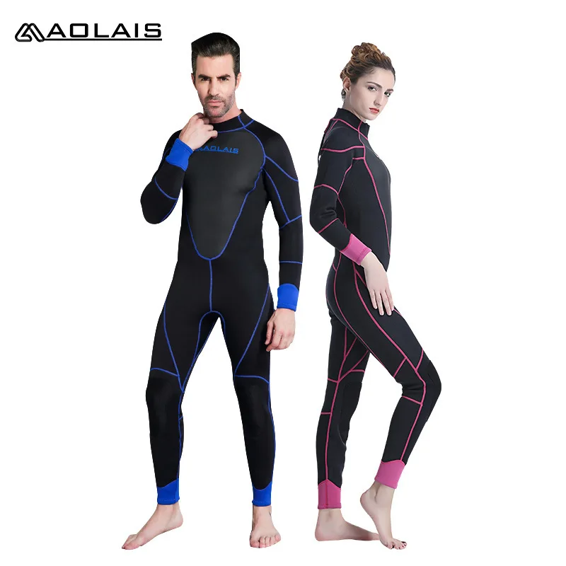AOLAIS костюм для дайвинга 3 мм Южно корейский CR теплый Сноркелинг соединенный