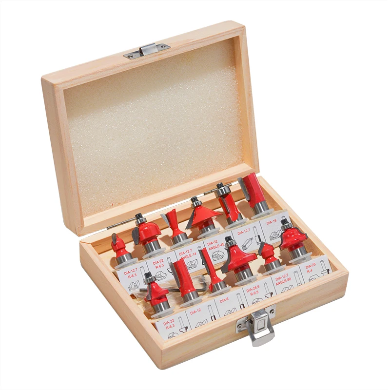 12 шт./компл. 1/4 'Ƈ/2'' хвостовик вольфрамовый Карбид фрезы