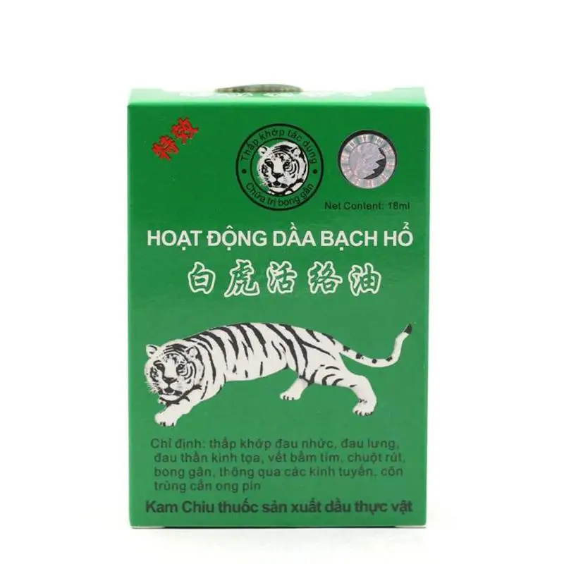 

18ml White Tiger Balm Oil Shoulder Osteoarthritis Bone Active Oil Spurs Cervical Spondylosis Pain Relief Rheumatic Relaxation