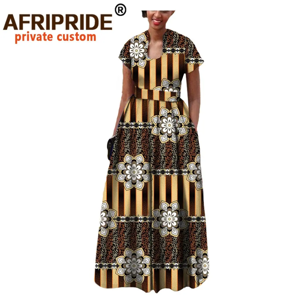 Женское платье с поясом AFRIPRIDE вечернее в богемном стиле коротким рукавом длиной