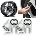 4 шт. серебристый металлический Автомобильный логотип сердцевина клапана шины Крышка для ниссанс ПРИМЕЧАНИЕ X-trail 1 2 T31 T32 2015 Серена Almera Qashqai Tiida Teana