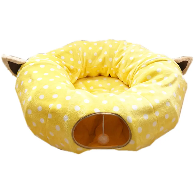 

Cat Toy Collapsible Cat Tunnel Cat Channel Rolling Totoro Litter Cat Bed Environmental Protection Educational Pet Toy