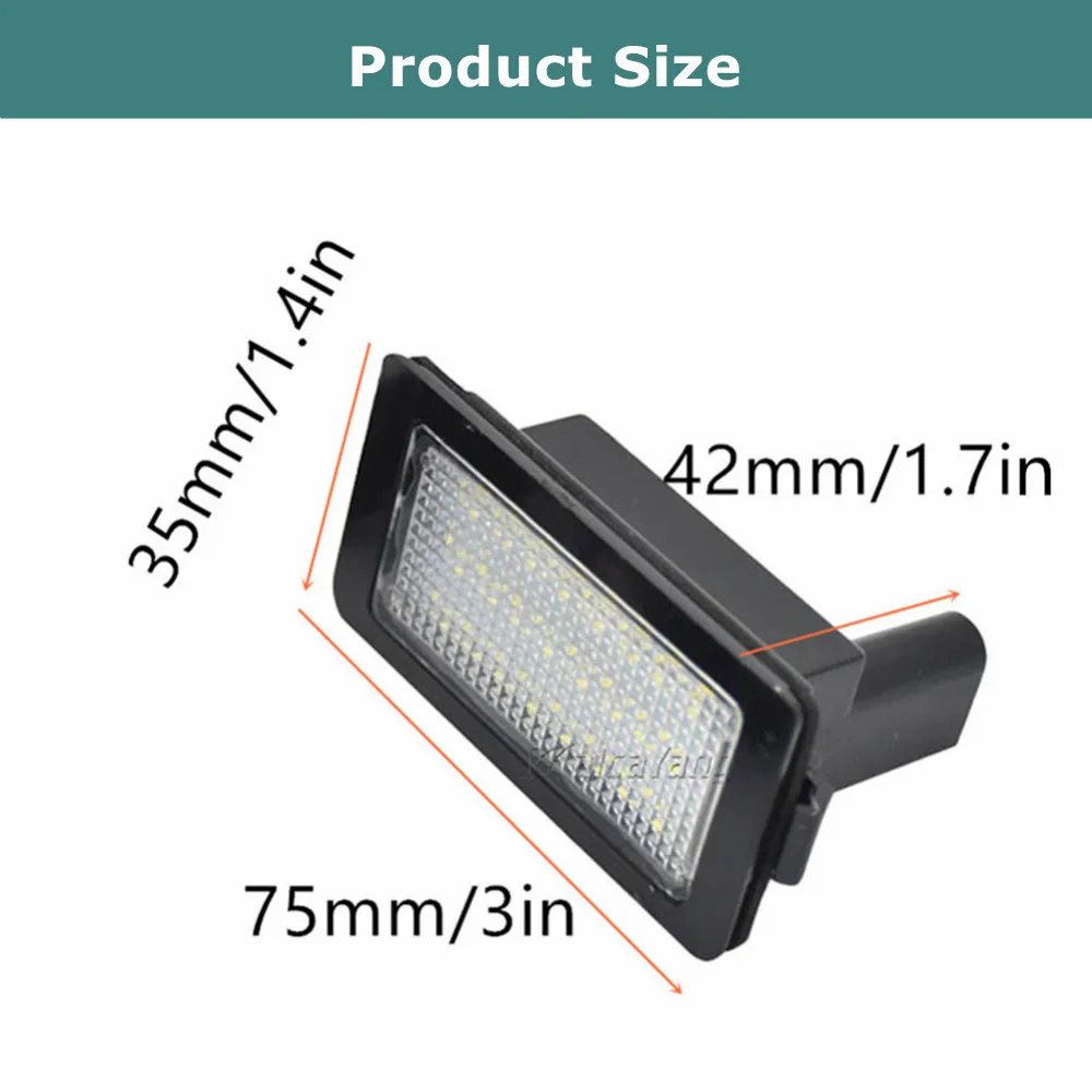 2 шт. светодиодные лампы CANbus освещение номерного знака для BMW E38 7 серии 728i 730i 730d 740i