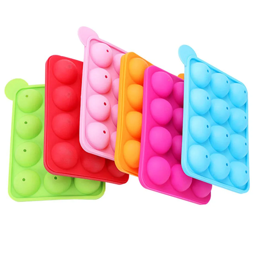 Круглая силиконовая форма для леденцов набор тортов 12 полостей жесткая