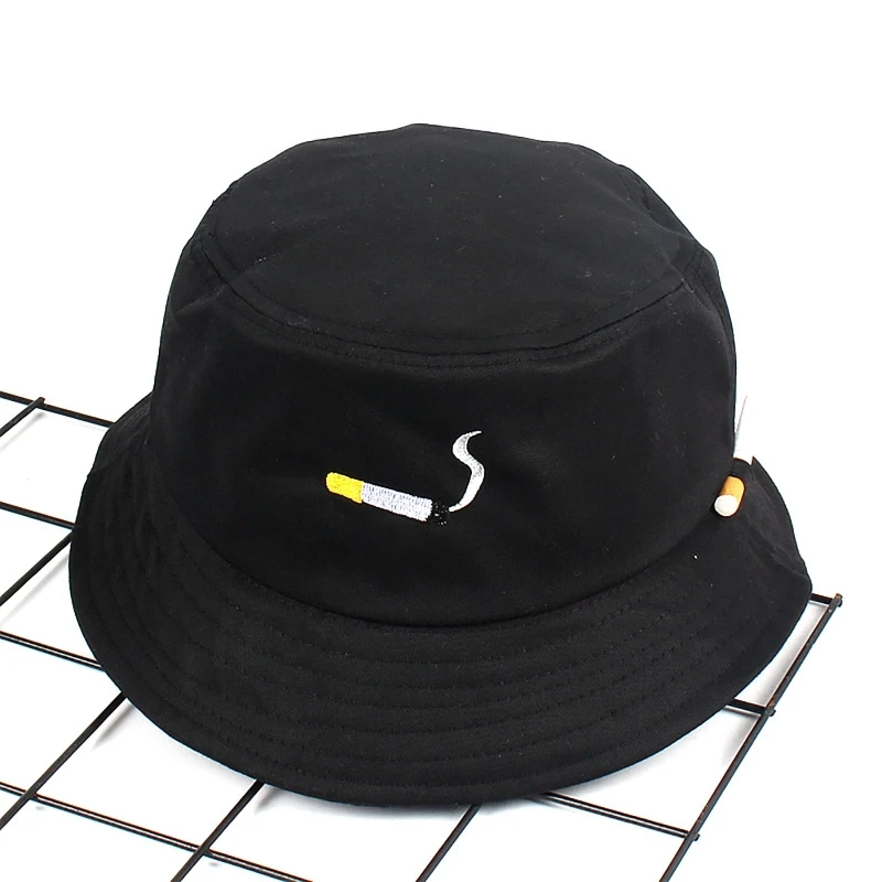 

Fishing Hat Unisex Fishing Caps Leisure Fashion Women Embroidery Cigarette Bob Caps Cotton Outdoor Beach Beach Hats
