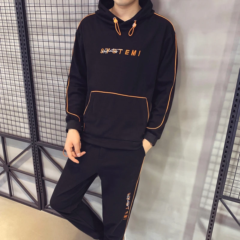 

Autumn Suit Men's New Tracksuit Men Sweater Men's Hooded Pullover Casual Suit Sports Sweater Pants Hombre Moda Hombre 2020 Ropa