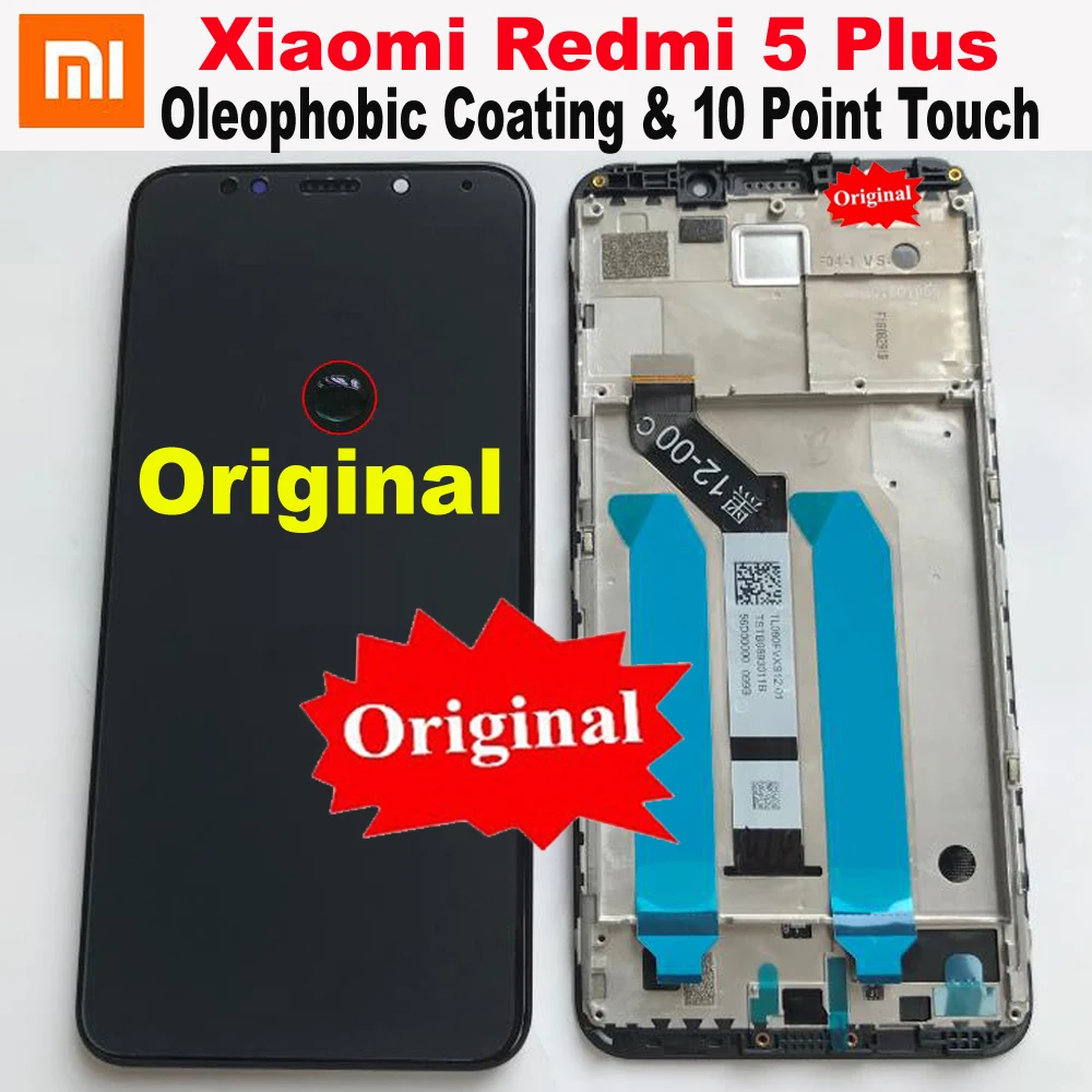 Оригинальный Лучший Xiaomi Redmi 5 Plus IPS ЖК дисплей 10 точек сенсорный экран дигитайзер в