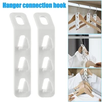 4812pcs connection hook for hanger multifunctional household multi layer space saving organizer for clothes hanger g10