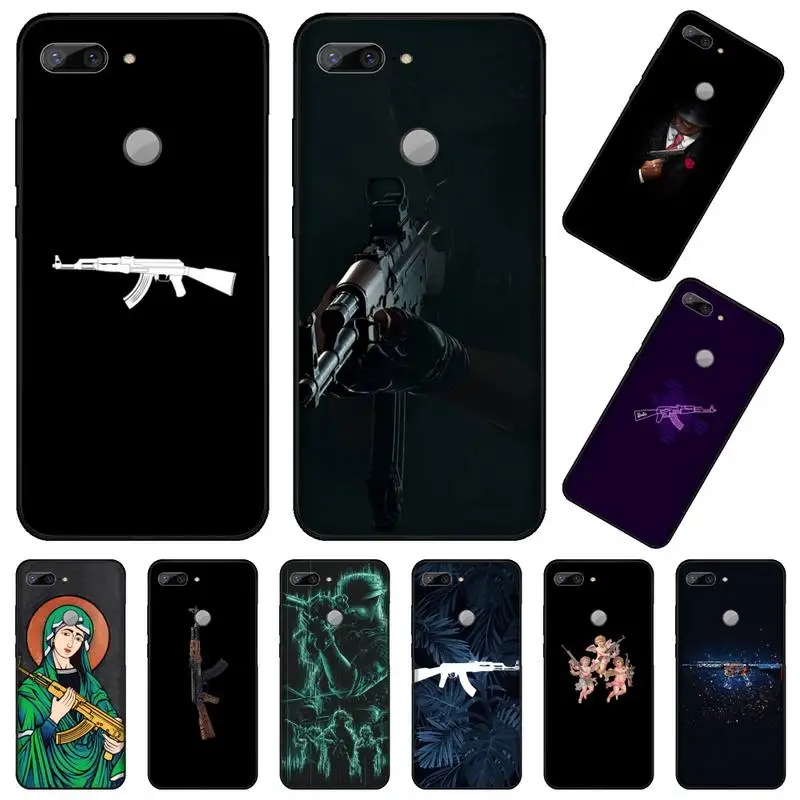 Чехол AK47 с изображением пистолета Ангела из ТПУ для Huawei Honor 7C 7A 8X 8A 9 10 10i Lite 20 NOVA 3i 3e |