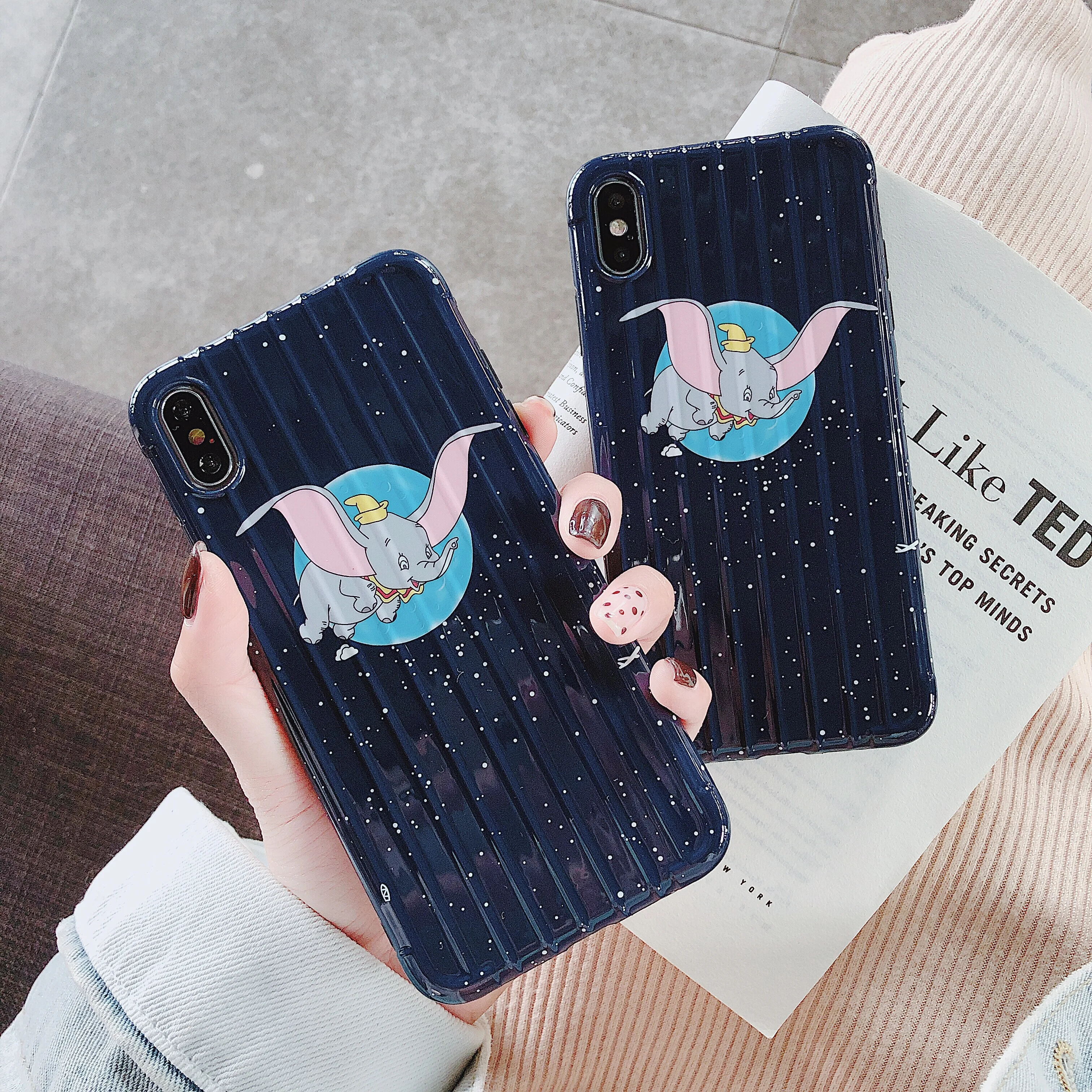 Новый чехол для мобильного телефона Dumbo surface iphone MAX XR X 6 6s 7 8 Plus starry sky small fly elephant