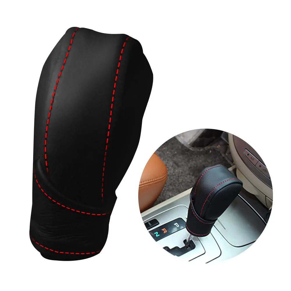 

For Most models Car Faux Leather Gear Shift Knob Cover Hand Brake Cover Sleeve Professional Car Interior Shift Knob Cover
