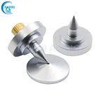 PAPRI 1 шт. 35 мм x 37 мм M8 из чистой латуни покрытый белым песком динамик Спайк изолирующие ножки подставка конус поворотный трубчатый усилитель CD проигрыватель