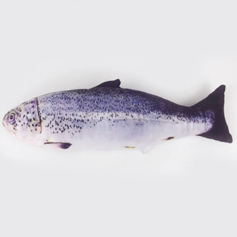 Искусственная рыба Реалистичная плюшевая игрушка имитация кошачьей мяты мягкий