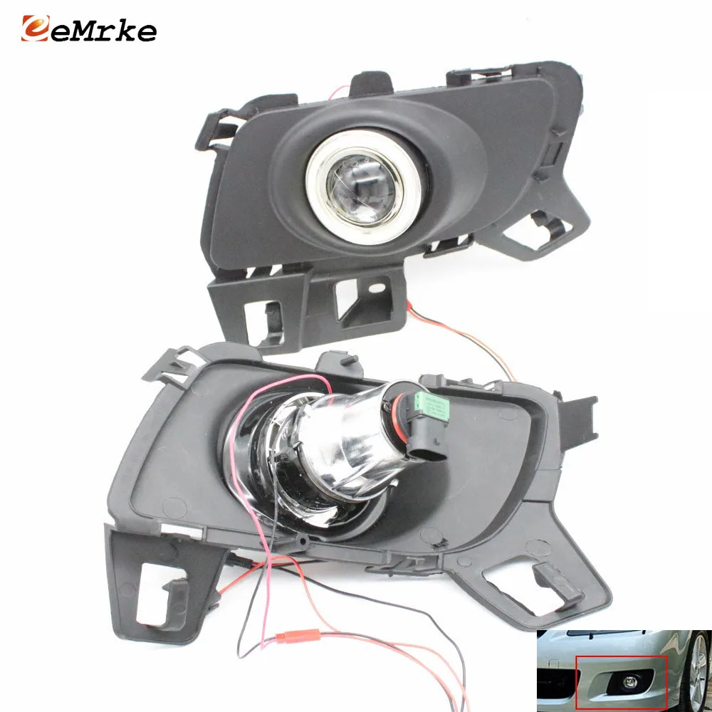EeMrke Габаритные огни для Mazda 6 2007 2008 светодиодный Ангельские глазки DRL галогенные