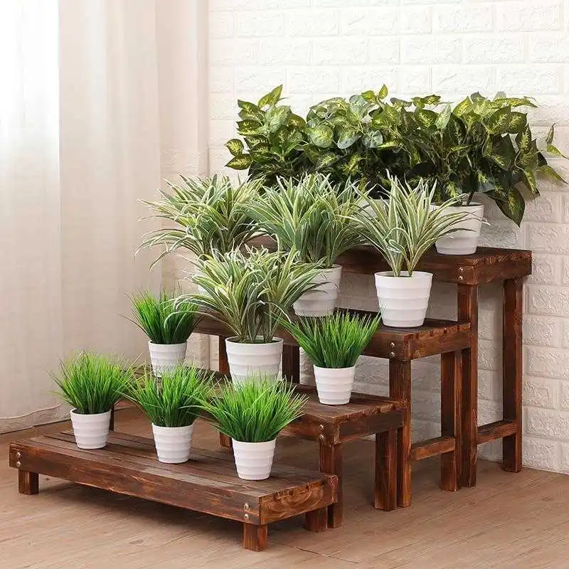 

Wood Scaffale Porta Piante Wooden Shelves Indoor Pot Plantenstandaard For Stojak Na Kwiaty Outdoor Stand Rack Flower Plant Shelf