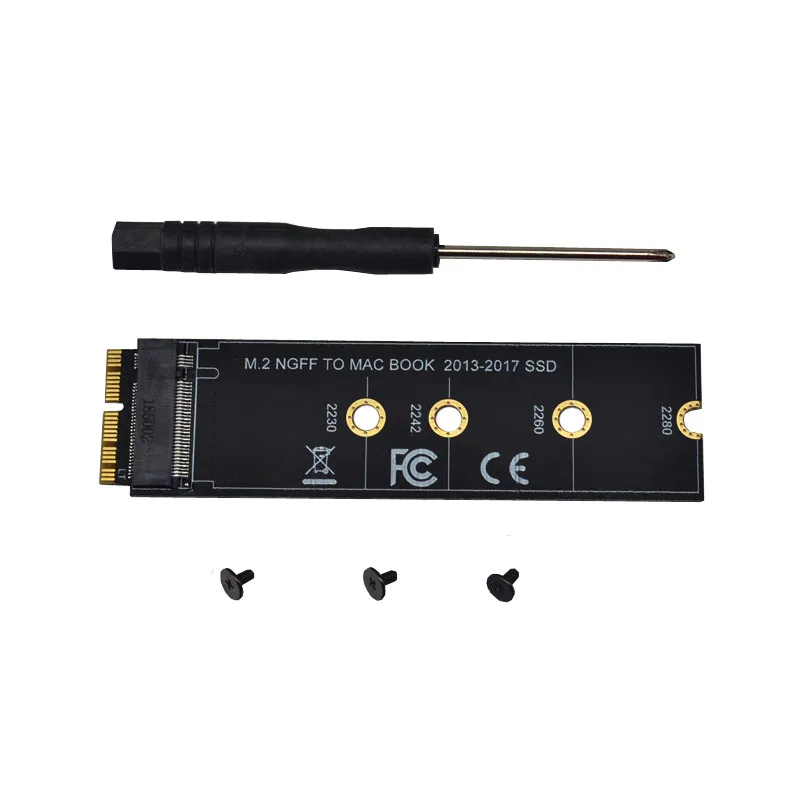 M key M.2 PCIe AHCI SSD адаптер для 2013 2014 2015 2017 MACBOOK Air A1465 A1466 Pro A1398 A1502 A1419 поддержка 2230 2280