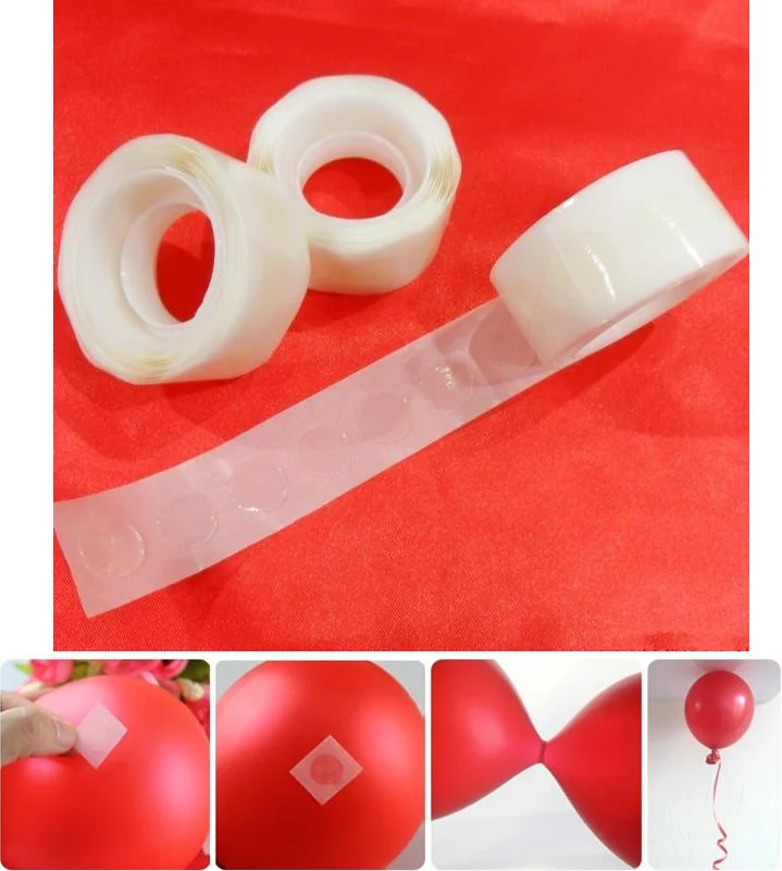 200pcs glue dot 20 шт./лот 40 см латексные воздушные шары палочки с чашкой белые красочные стержни из ПВХ держатели воздушных шаров палочки вечерние шары украшения принадлежности - Цвет: 200pcs glue dot
