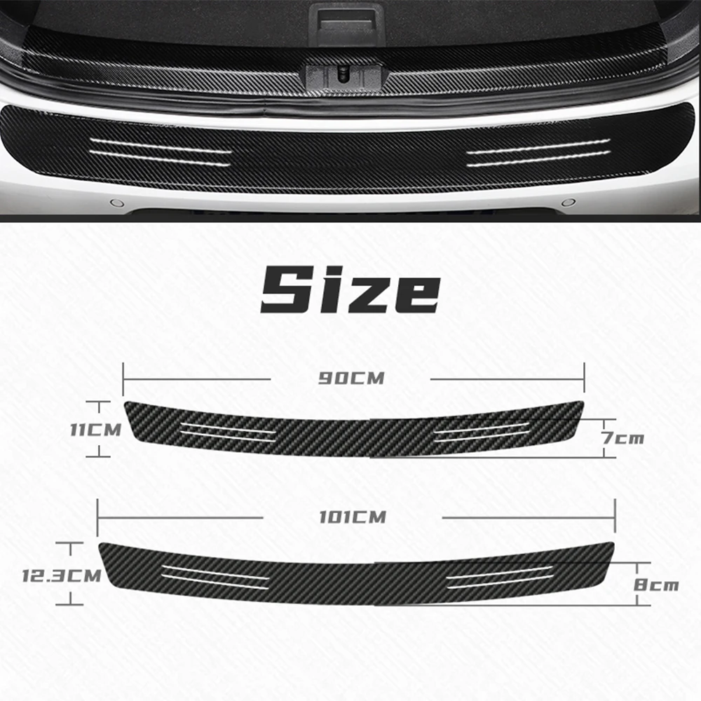 Наклейки из углеродного волокна на бампер 1 шт. прочные защитные для citroen C1 C3 C4 C4L C5