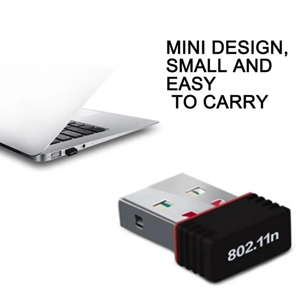Портативная сетевая мини карта USB 2 0 WiFi беспроводной адаптер для ПК настольный 802
