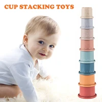 stacking cup toys 8 pcs nesting cups toy baby bathing building toy fun toy early educational develop montessori gift for kid