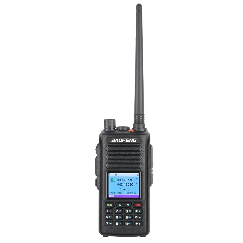 Baofeng DMR DM-1702(gps) рация VHF UHF Двухдиапазонная 137-174& 400-470MHz Dual Time slot Tier 1& 2 цифровое радио