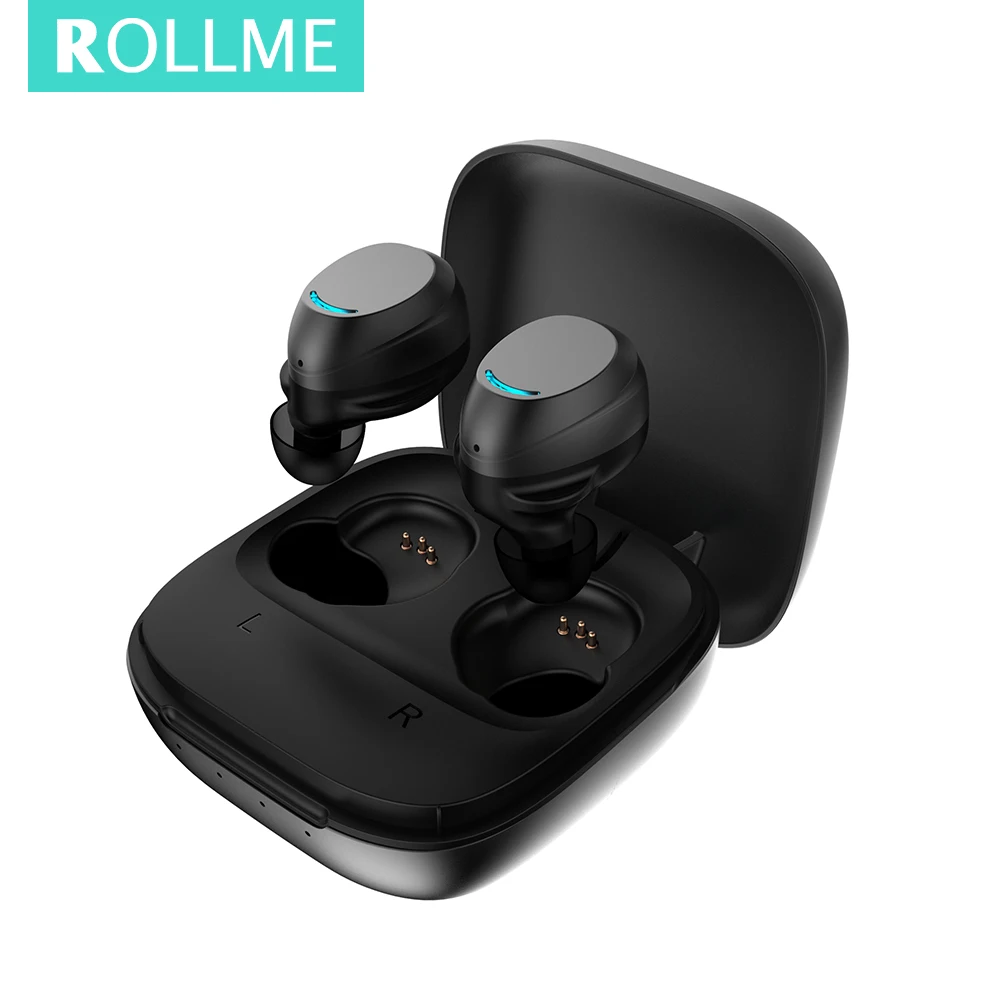 Rollme T08 мини двойной V5.0 беспроводные Bluetooth наушники HiFi тон водонепроницаемые с