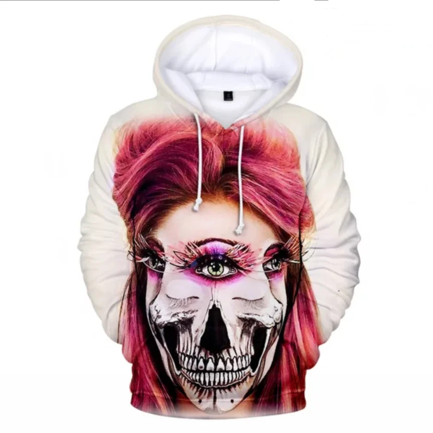 

2021 New Halloween Hoodies Sweatshirts Men Women Hip Hop Streetwear Oversized Casual Hoodie Printed Halloween