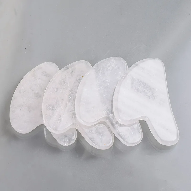 Каменная доска из розового кварца нефрита гуаша натуральный скребок массажер