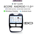 Автомобильный мультимедийный видеоплеер, 2Din, Восьмиядерный, Android 11,0, DSP, для RENAULT Clio 3 4 2012-2016, 10,1 дюйма, 4G LTE Carplay, 6G + 128 Гб радио