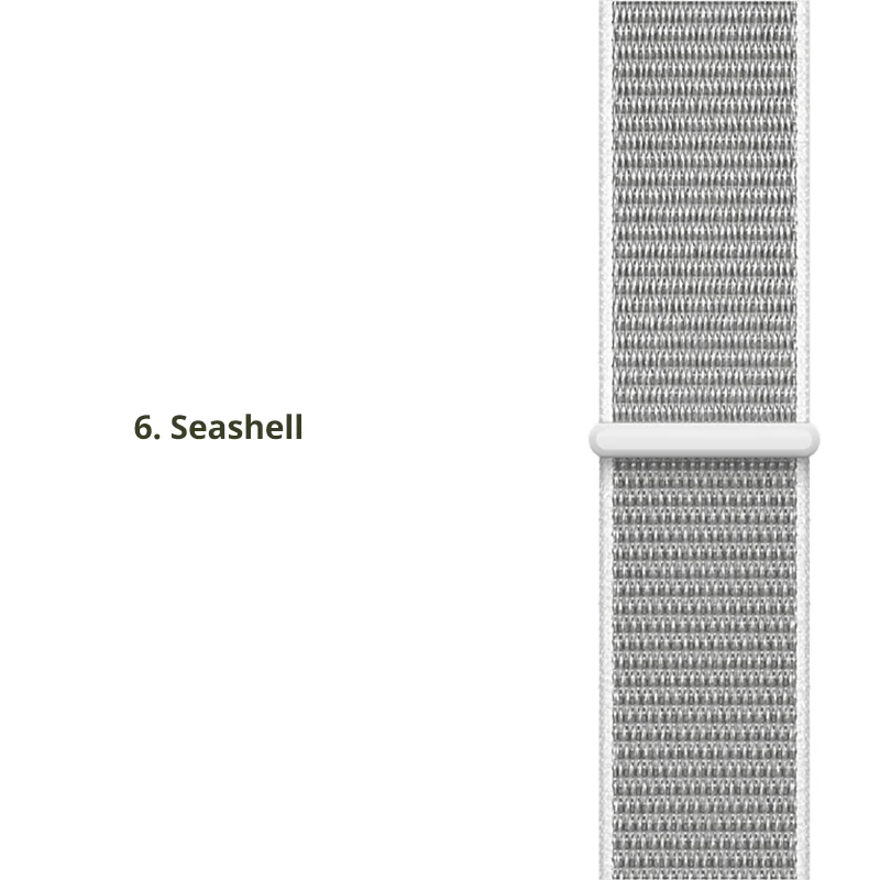 Seashell 20 мм нейлоновый ремешок для часов Amazfit Bip, сменный ремешок для Xiaomi Huami Amazfit Bip, Молодежный браслет, тканый нейлоновый ремешок - Цвет ремешка: Seashell