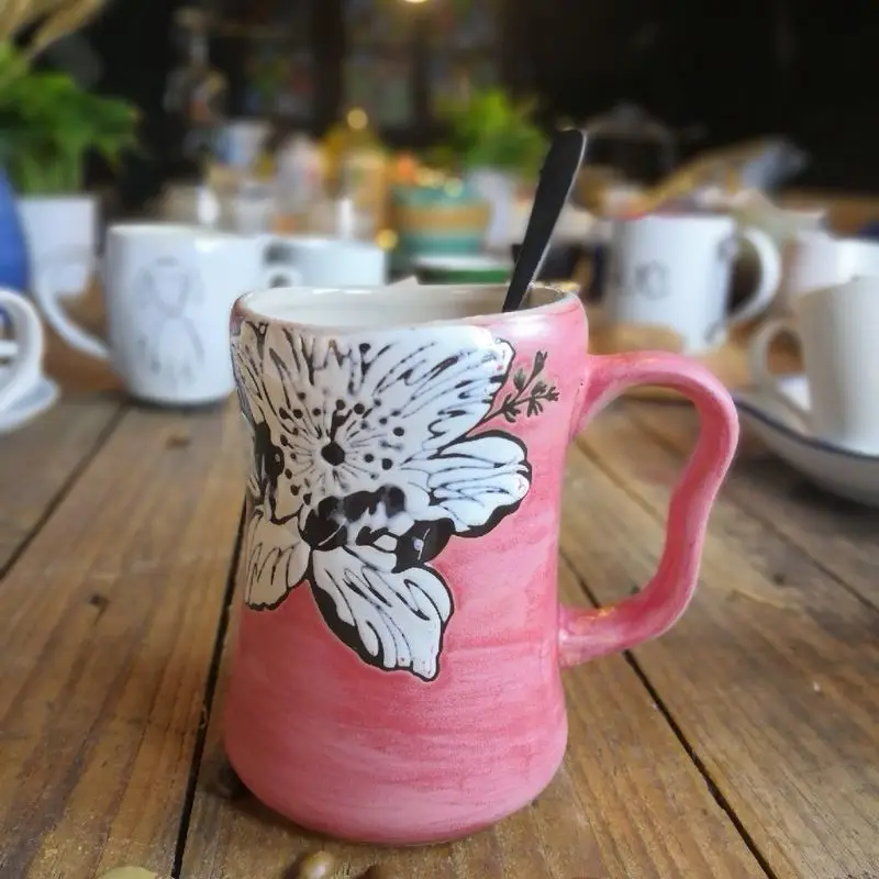 3 шт./случайный Творческий мультяшный керамический стакан кружка кофейная чашка