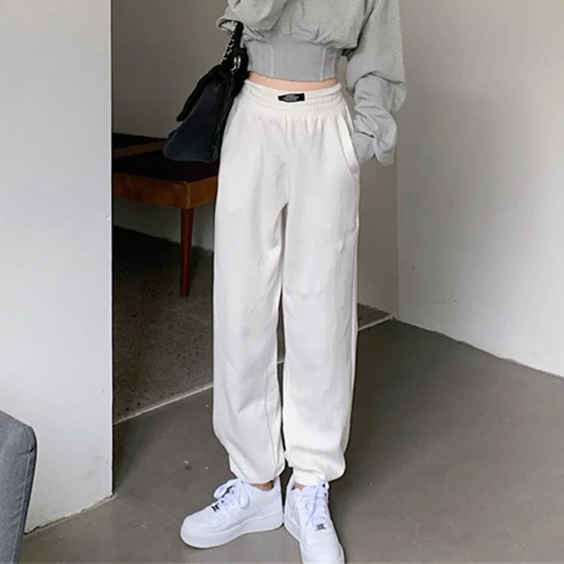 

Осень 2020, уличная одежда, спортивные штаны в стиле Харадзюку, Джоггеры в стиле хип-хоп, эластичные мешковатые брюки с высокой талией, одежда, ...