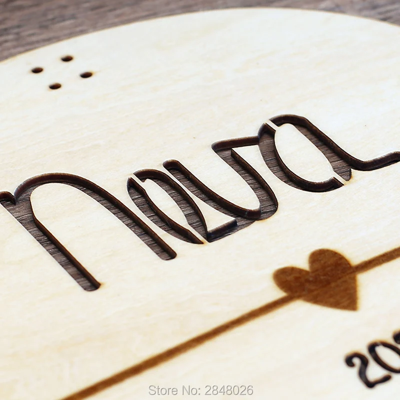 Персонализированный Деревянный Настенный декор с именем и облаком подарок