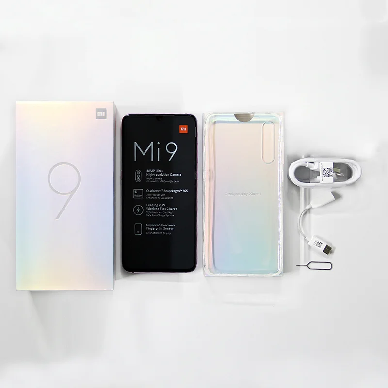 Xiaomi Mi 9 смартфон с восьмиядерным процессором Snapdragon 855 ОЗУ 6 ГБ ПЗУ 64 39 дюйма 48