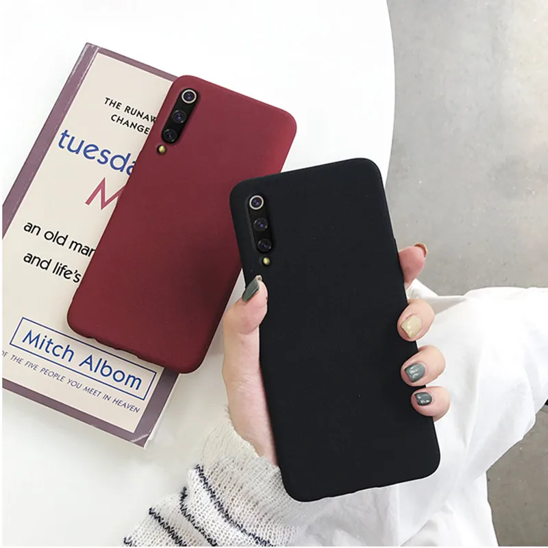 Для Xiaomi mi 9 Lite чехол Роскошный Матовый песочный Мягкий ТПУ силиконовый s для Xiao Pro SE
