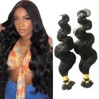 Малазийские волнистые пучки, 30-дюймовые человеческие волосы I, накладные ногти, натуральные черные 100 прядей в упаковке