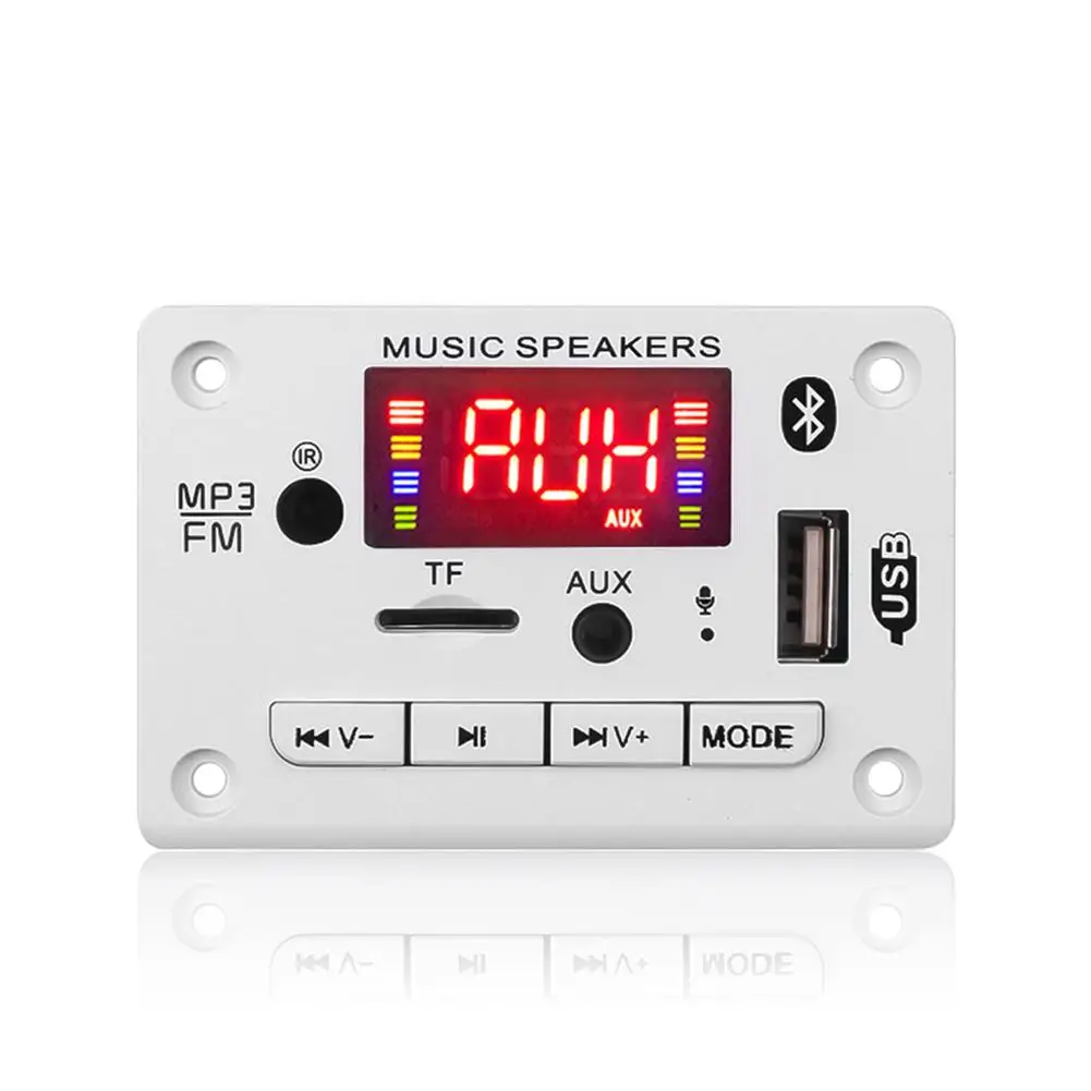 Hands-free MP3 Player Decoder Board 5V 12V Bluetooth-compatible 5.0 Car FM Radio Module Support TF USB AUX Recorders |