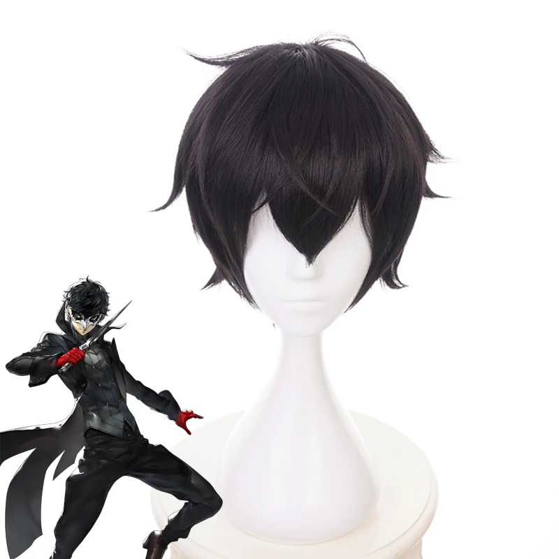Парик для косплея Persona 5 Kurusu Akira термостойкие синтетические Короткие