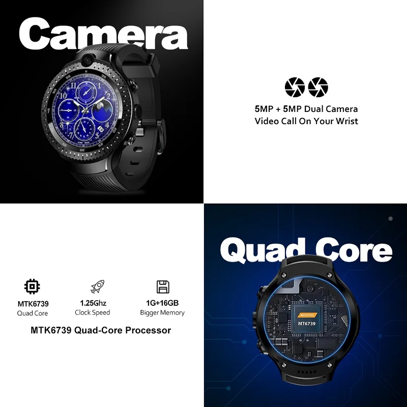 SULEIYI Тор 4 Dual 4G SmartWatch 5.0MP+ 5.0MP двойная камера Android часы 1," gps/ГЛОНАСС 16 Гб Смарт часы мужские Montre подключения