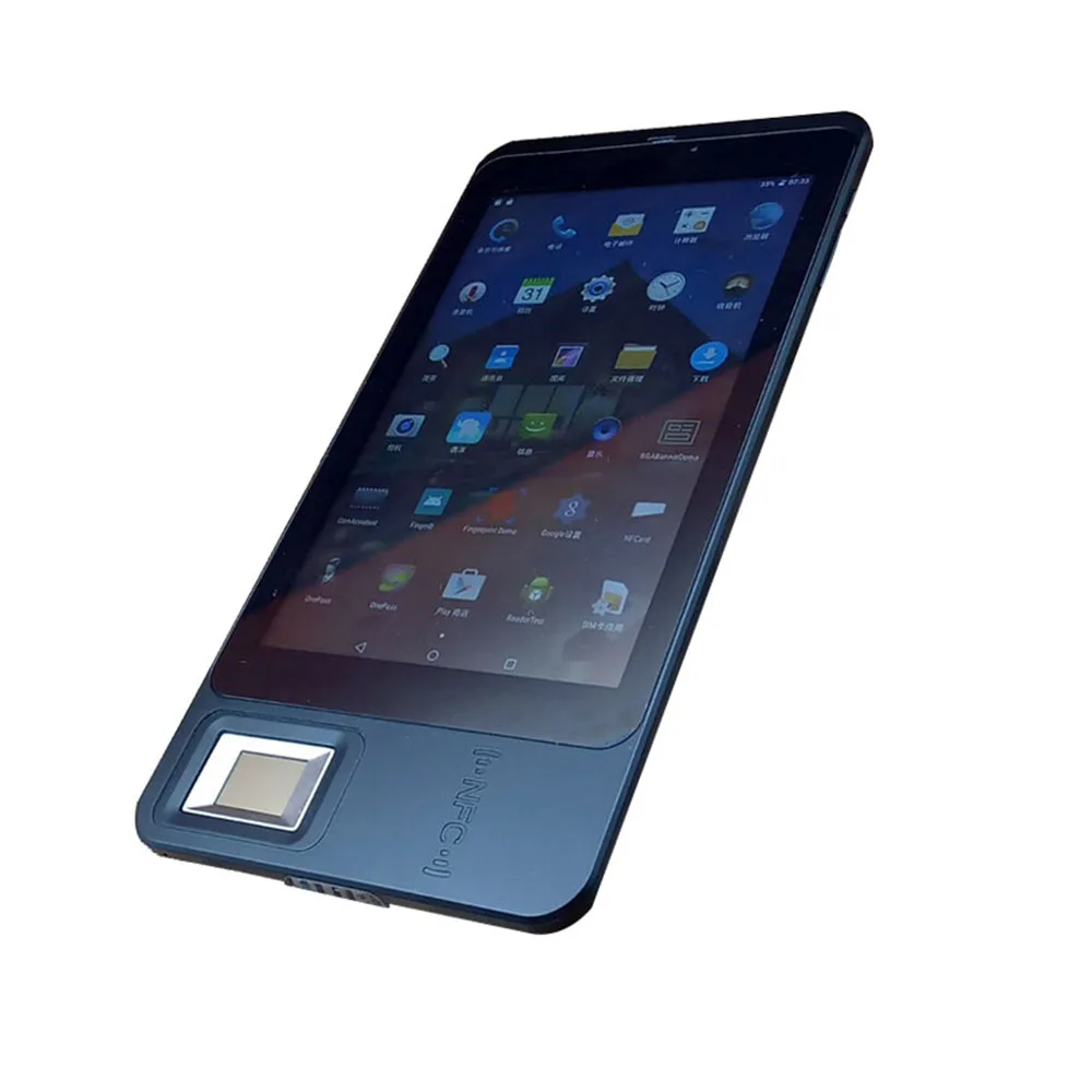 

7 Inch Android 6.0 Fingerprint Tablet NFC Card Barcode Scanner Portable Bluetooth Fingerprint Reader Web Cloud Time Attendance
