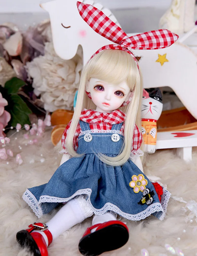 Bjd Кукла sd кукла девочка Hanael 1 / 6 bjd макияж отправить полный комплект ребенка