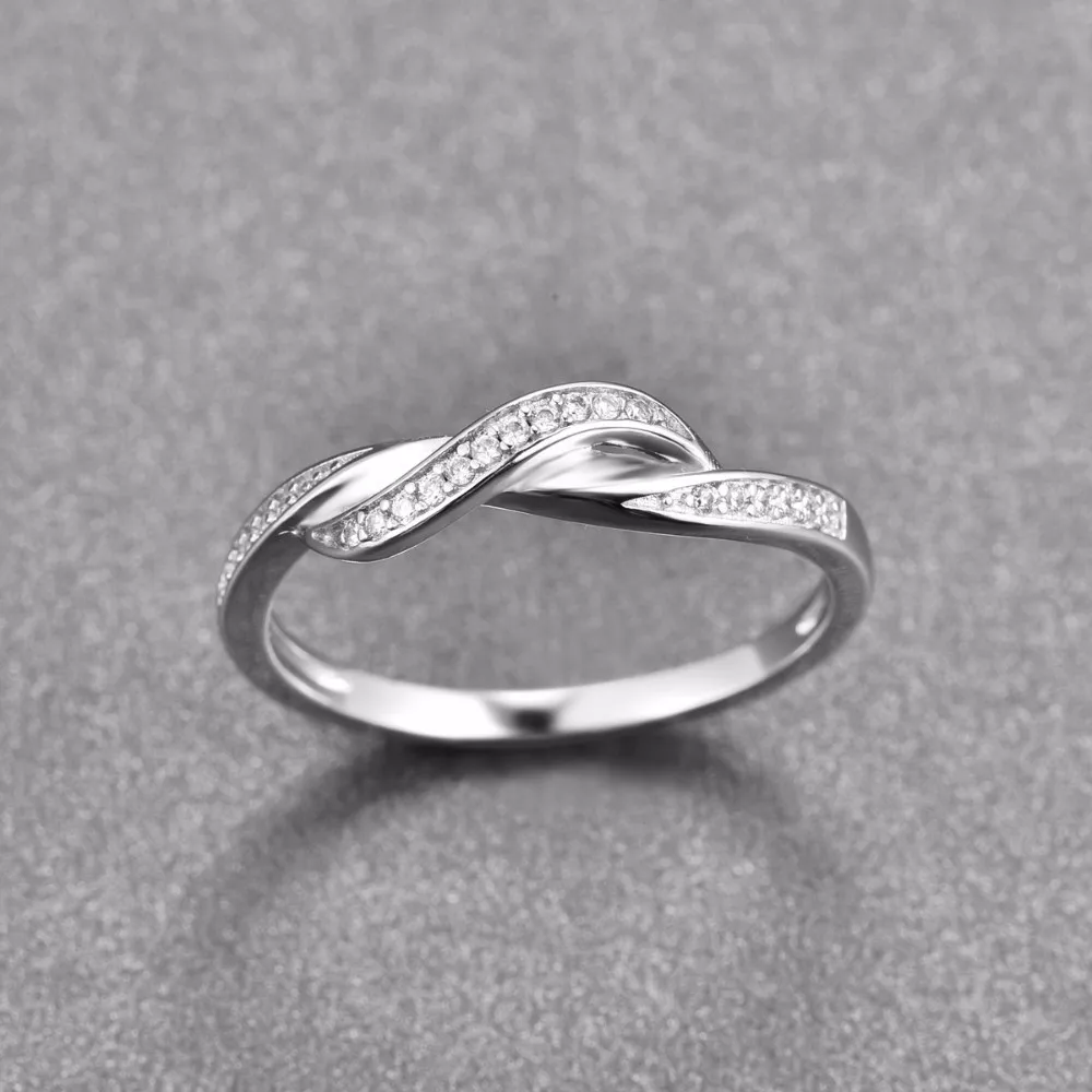 925 Sterling Silver Infinity Ring Eternity Crystal Best Friend Gift Endless Love Symbol Fashion Finger Rings For Women | Украшения и
