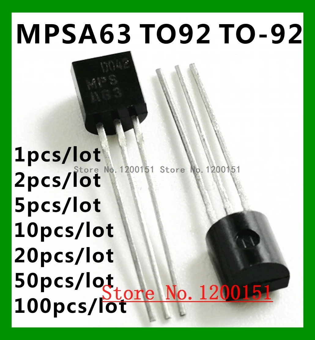 MPSA63 транзистор TO-92 | Электронные компоненты и принадлежности