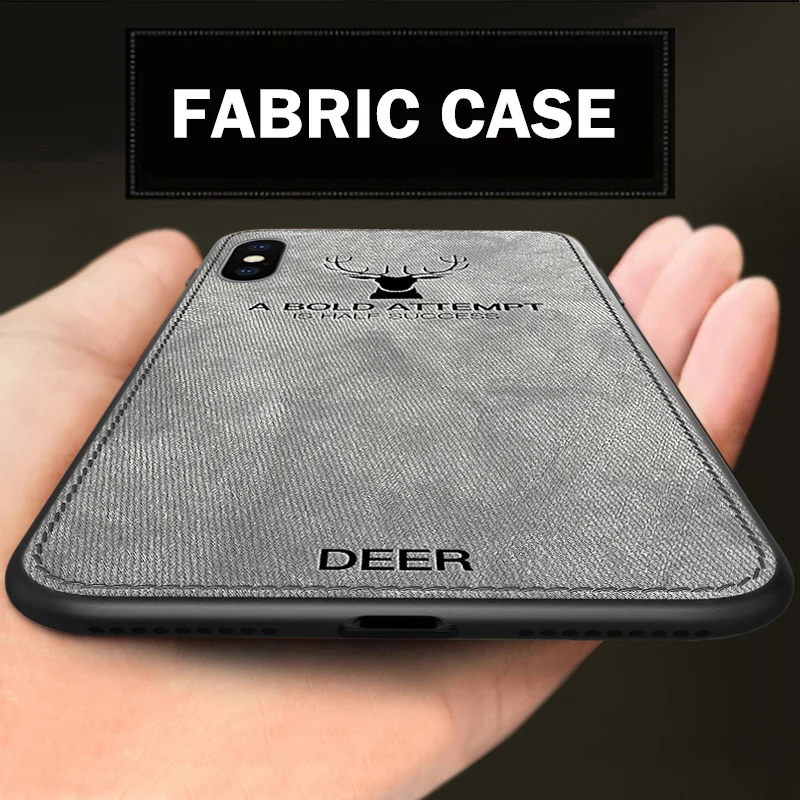 Роскошный тканевый кожаный мягкий чехол для телефона iPhone XS Max чехлы XR X 6 6S 7 8 9 Plus 5 5S